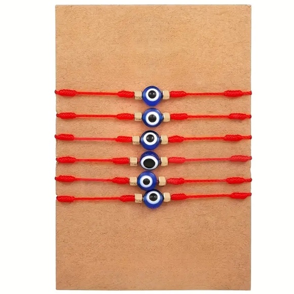 Evil Eye Red String Bracelets - Picture 2 of 3